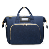Tote Diaper Bag with Fold Out Bassinet & USB Charging Port