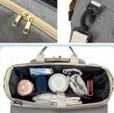 Tote Diaper Bag with Fold Out Bassinet & USB Charging Port