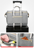 Tote Diaper Bag with Fold Out Bassinet & USB Charging Port