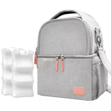 Insulated Breast Milk & Pump Bag  with 2 Ice Packs