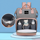 Backpack Diaper Bag with Fold Out Bassinet & USB Charging Port