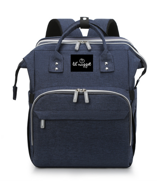 Diaper bag top with usb port